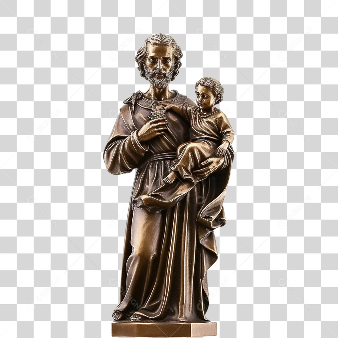 Objeto 3D São José Composição PNG Transparente