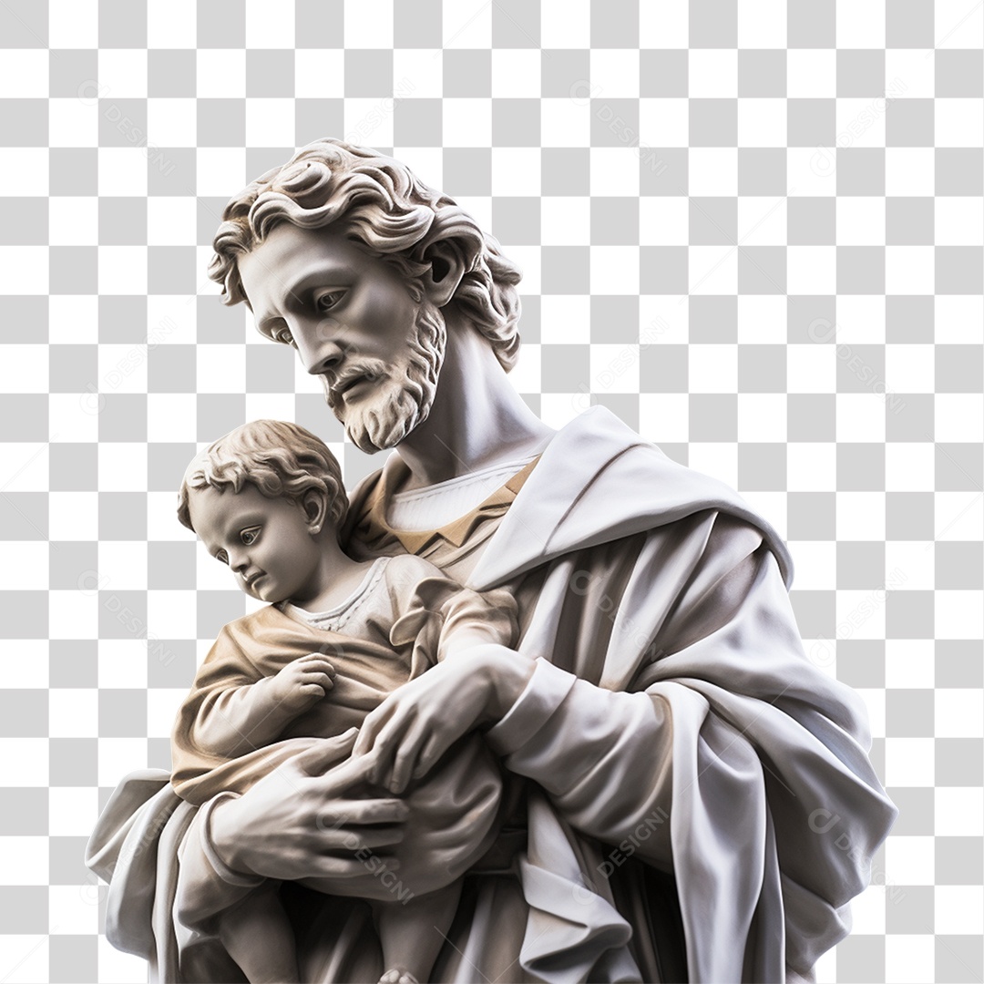 Objeto 3D São José Composição PNG Transparente