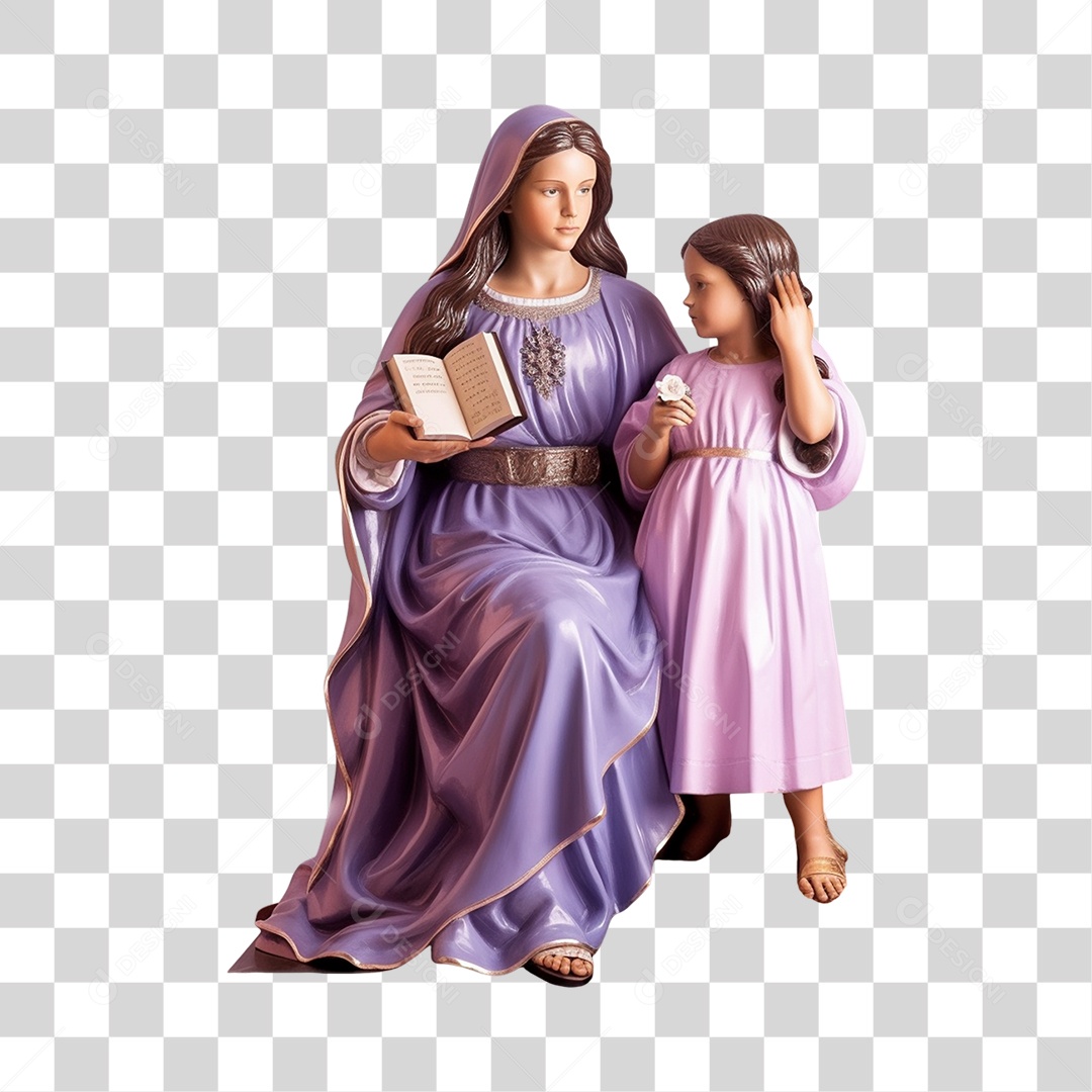 Objeto 3D Santa Ana Composição PNG Transparente