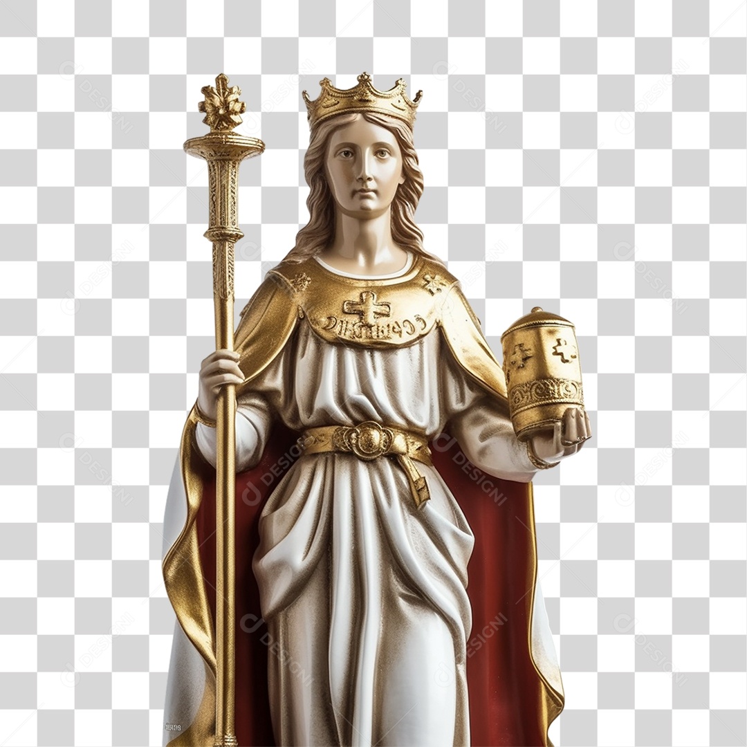 Objeto 3D Santa Barbara Composição PNG Transparente