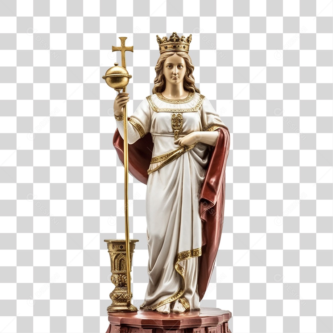 Objeto 3D Santa Barbara Composição PNG Transparente