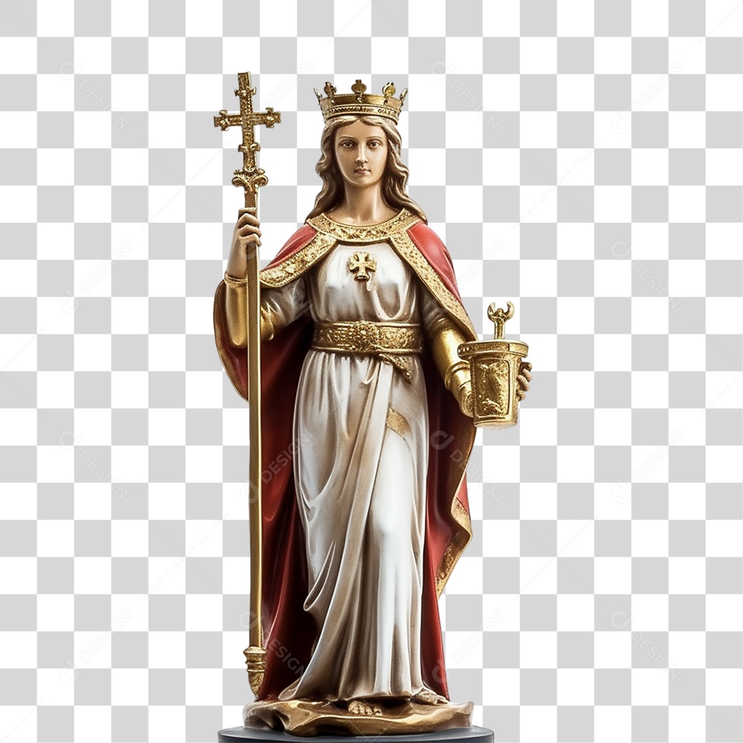 Objeto 3D Santa Barbara Composição PNG Transparente