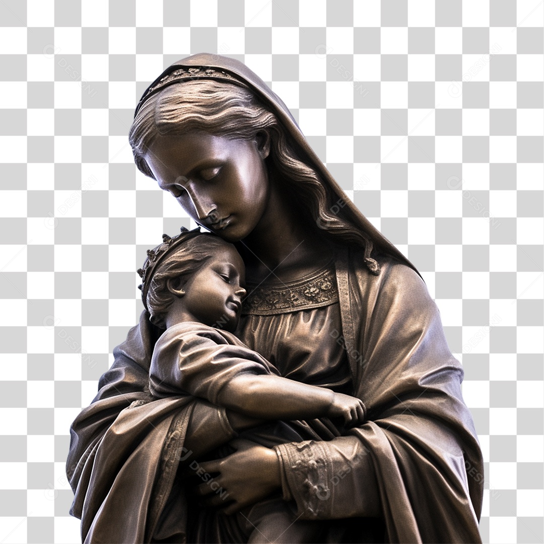 Objeto 3D Santa Dulce Composição PNG Transparente