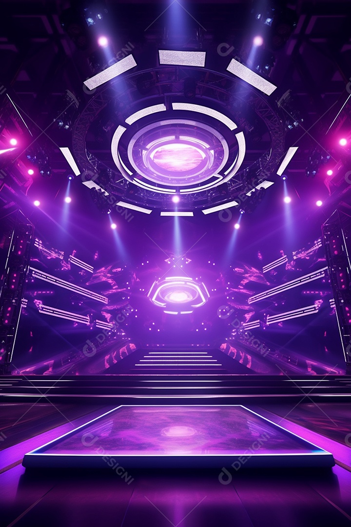 Fundo palco para Cenário futurístico