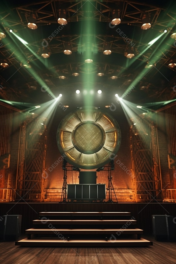 Fundo palco para Cenário futurístico