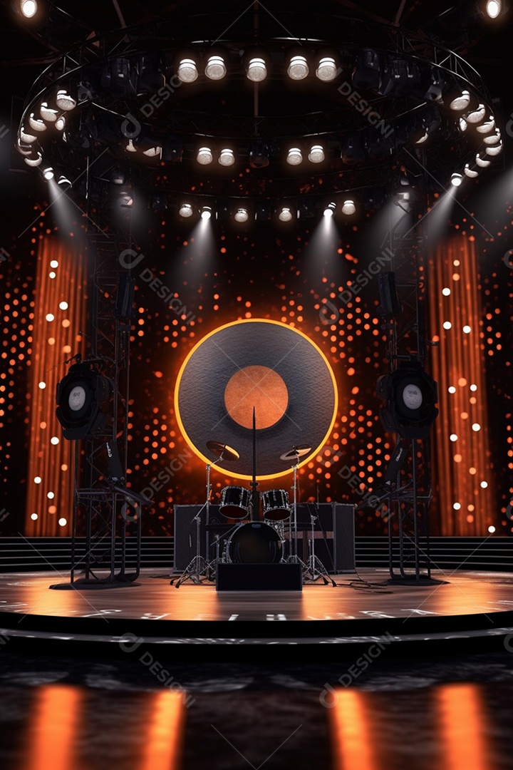 Fundo palco para Cenário futurístico