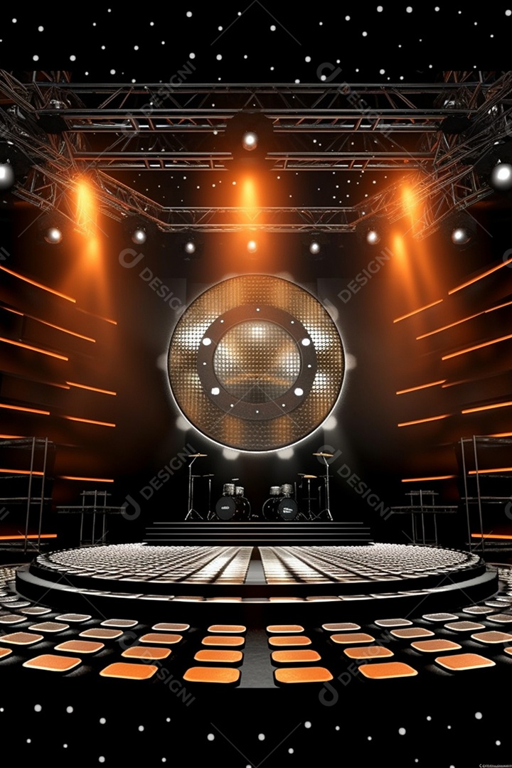 Fundo palco para Cenário futurístico