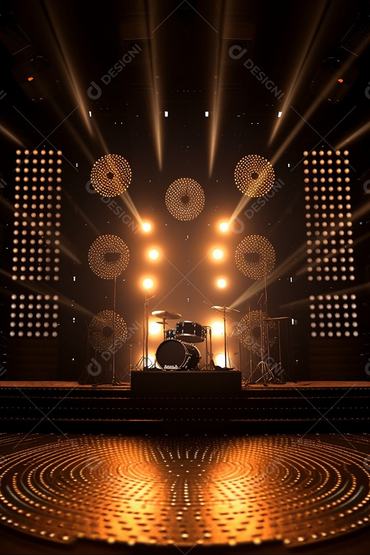 Fundo palco para Cenário futurístico