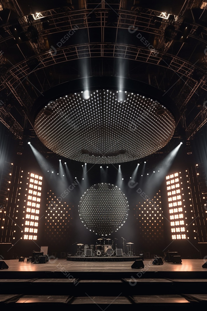 Fundo palco para Cenário futurístico