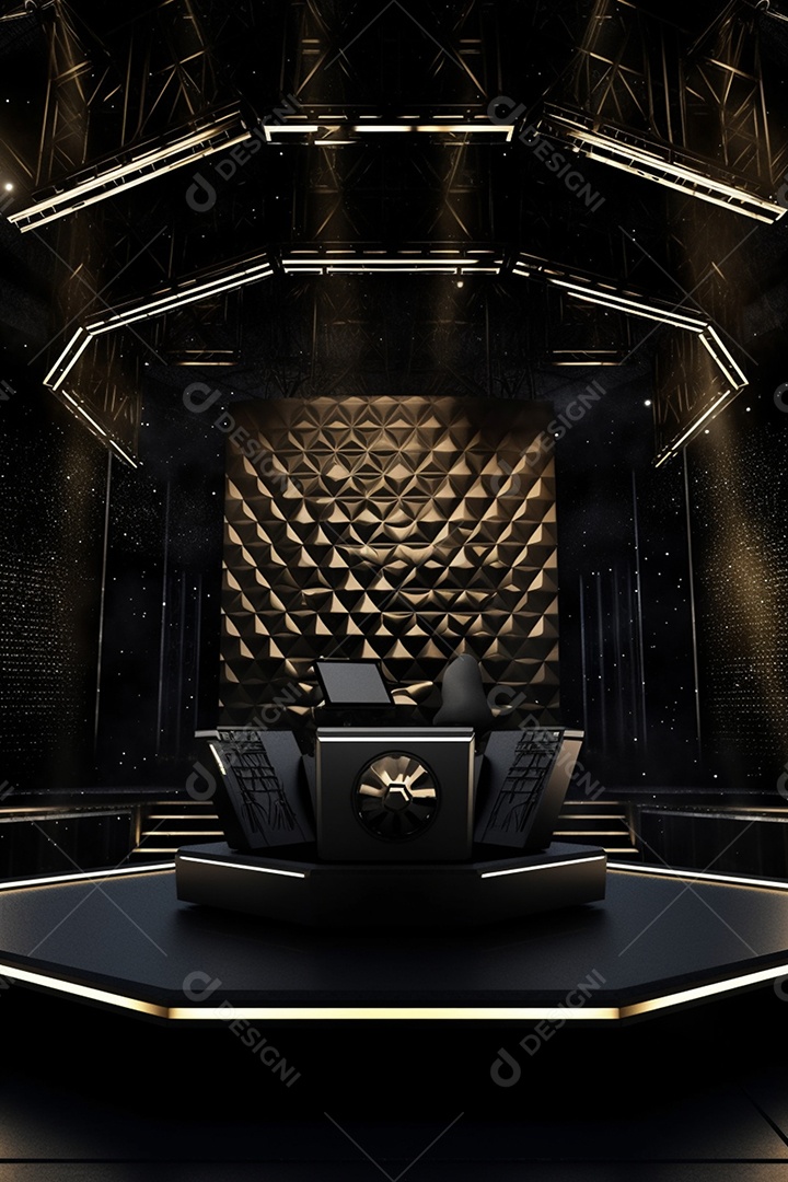 Fundo palco para Cenário futurístico