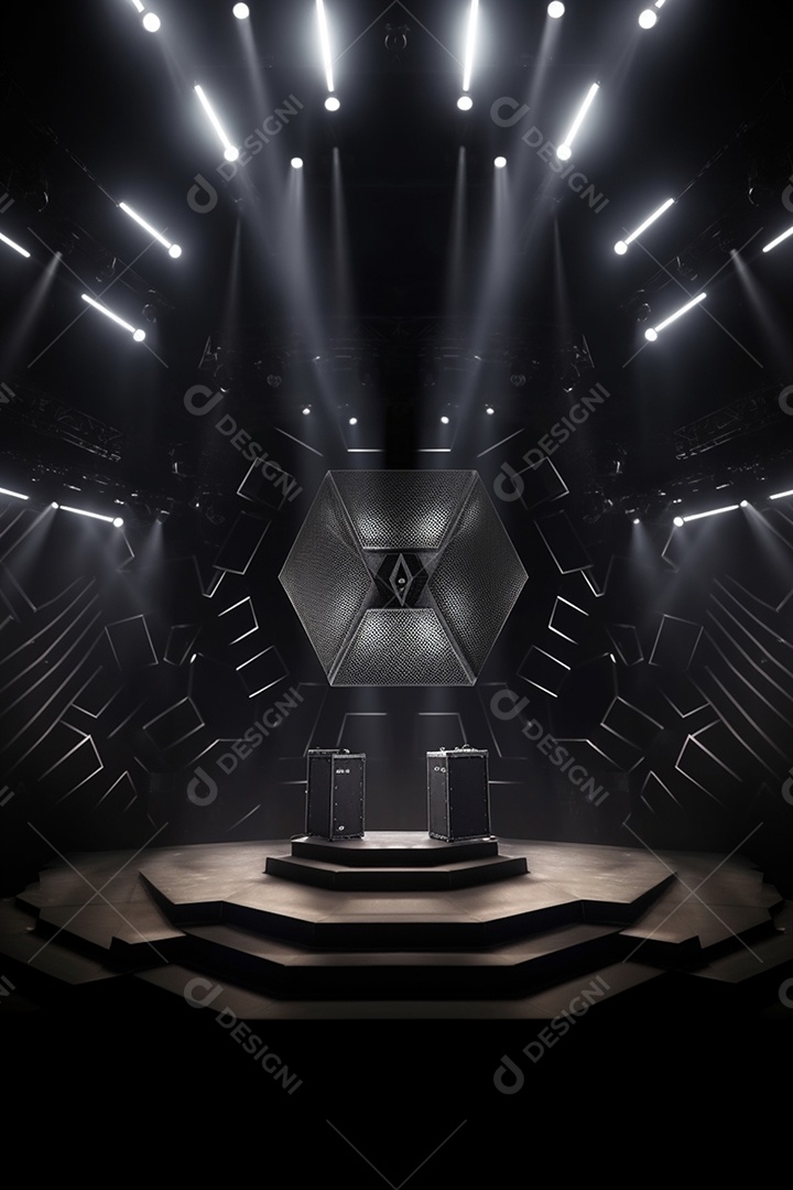 Fundo palco para Cenário futurístico