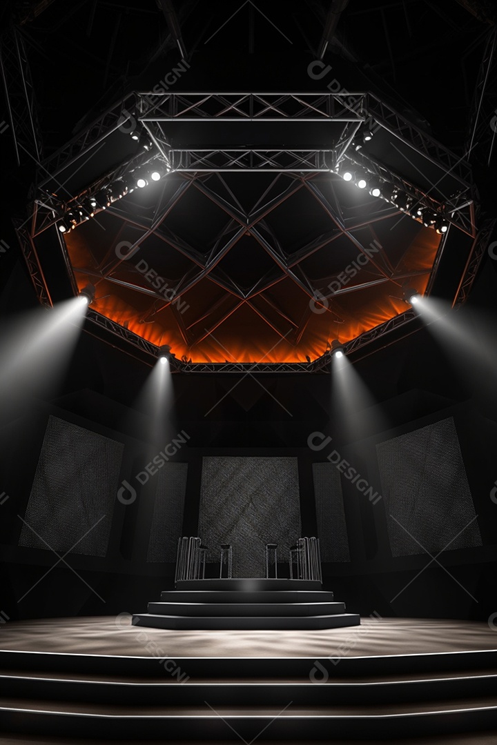 Fundo palco para Cenário futurístico