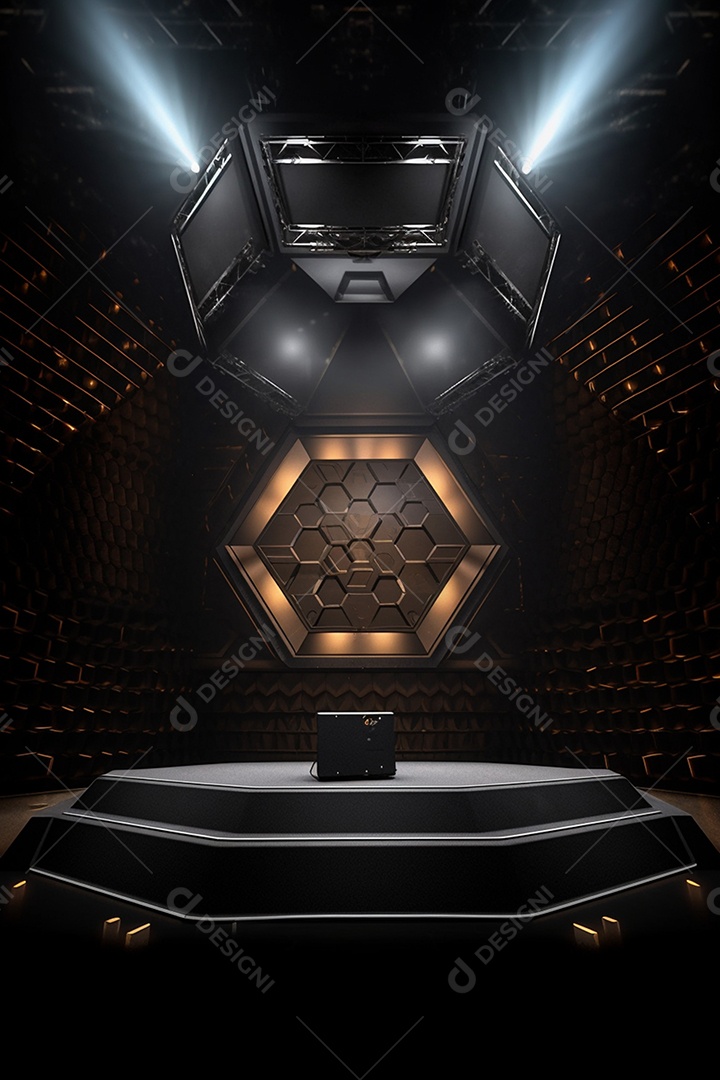 Fundo palco para Cenário futurístico