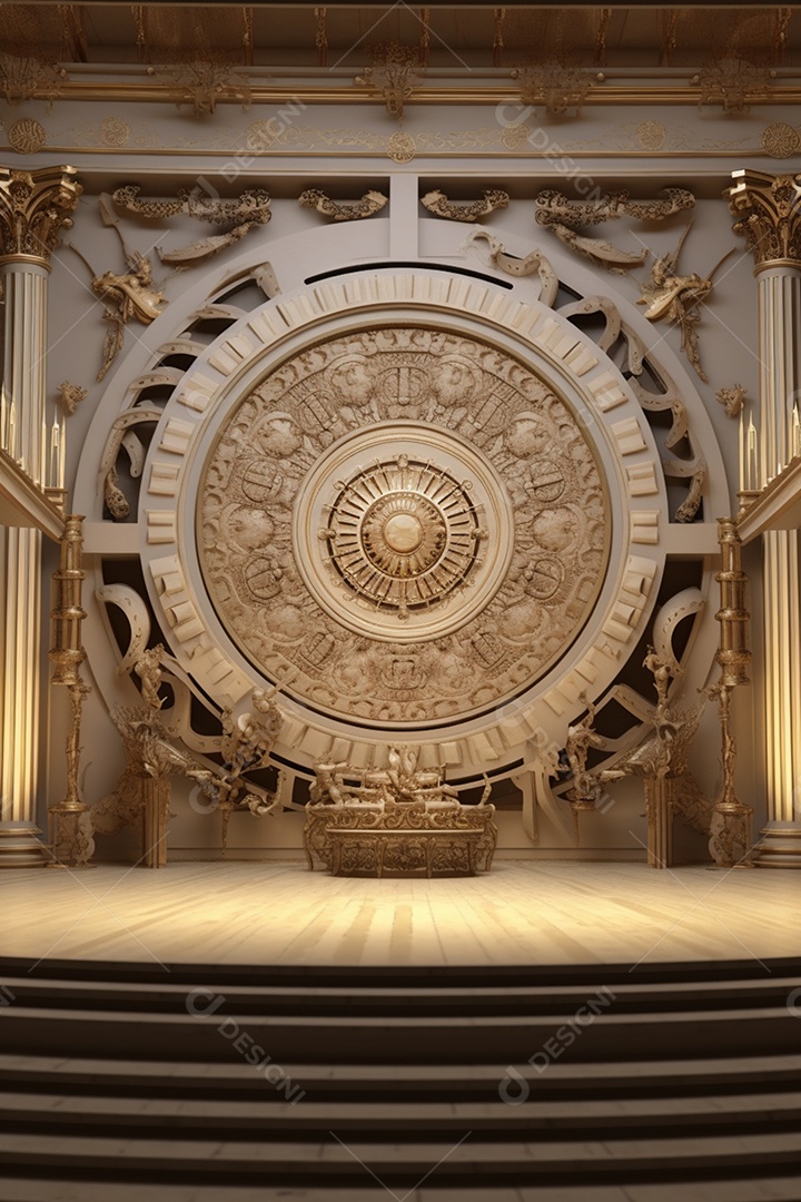 Fundo palco para Cenário futurístico