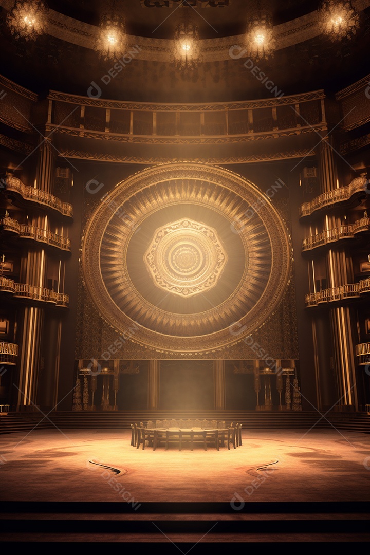 Fundo palco para Cenário futurístico