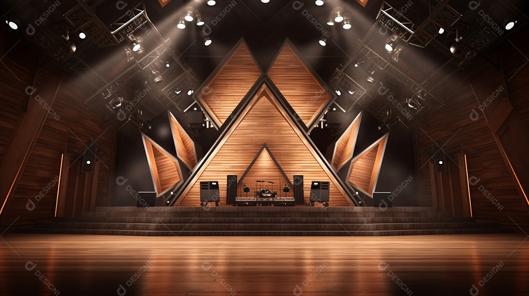 Fundo palco para Cenário futurístico