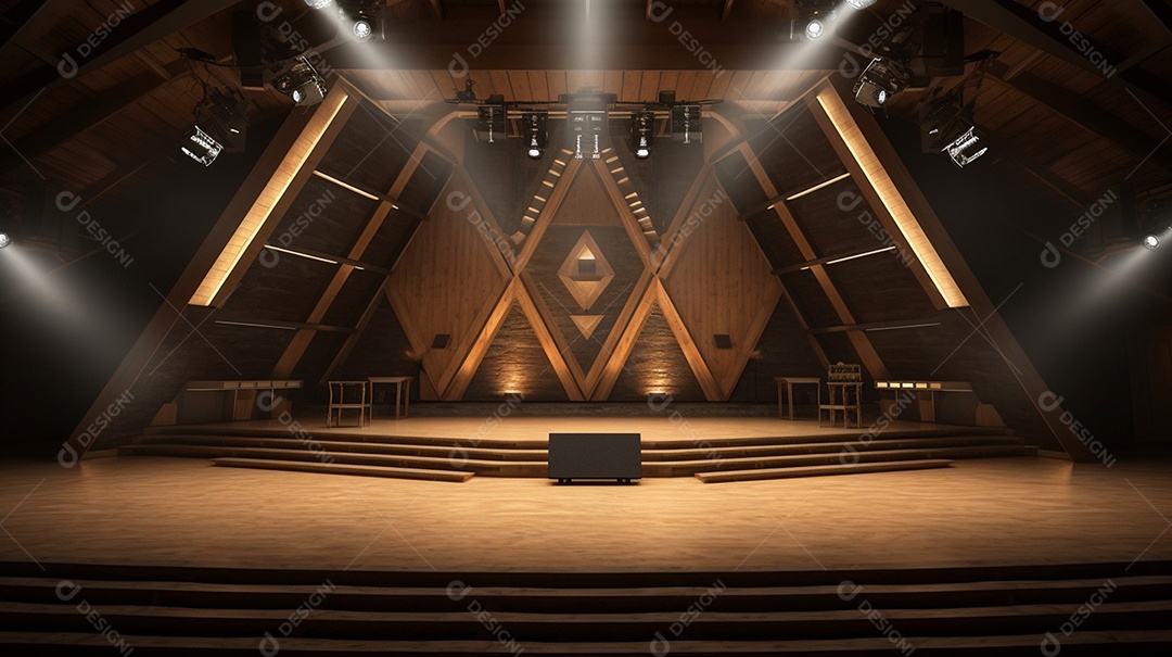 Fundo palco para Cenário futurístico