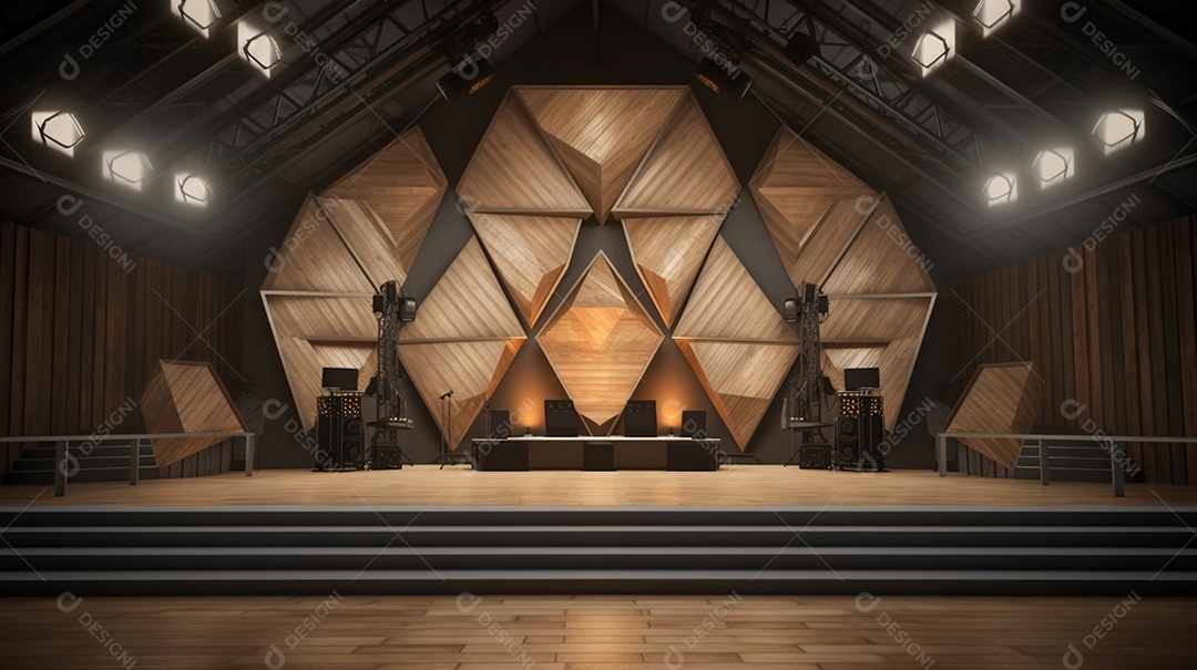 Fundo palco para Cenário futurístico