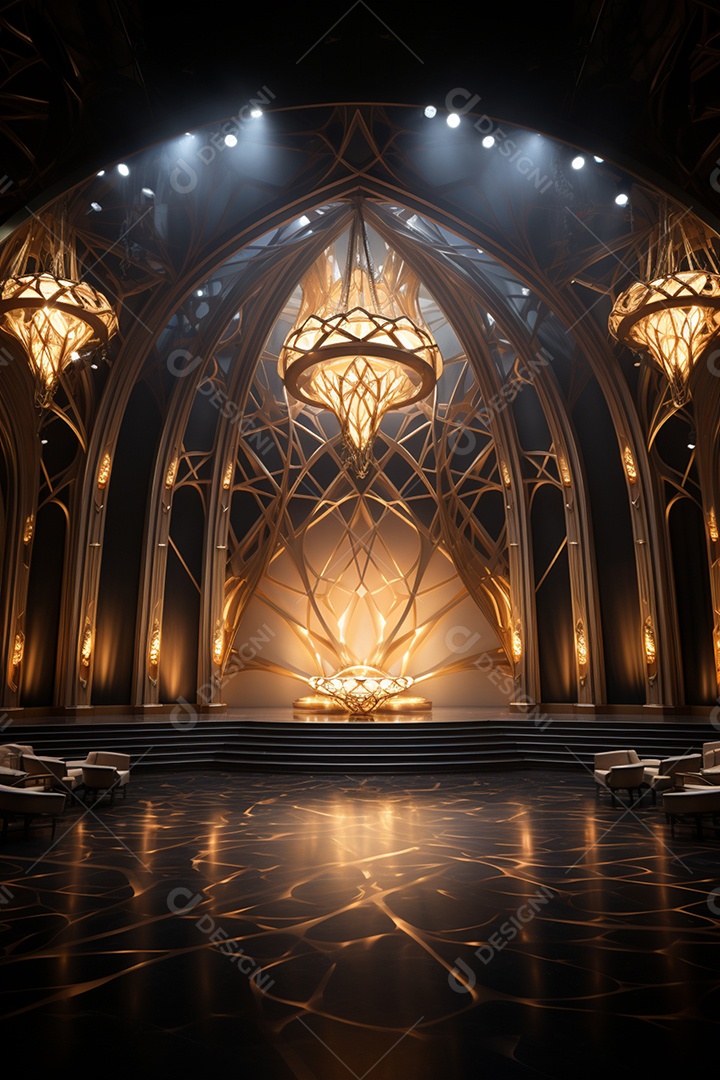 Fundo para cenário futurístico iluminado