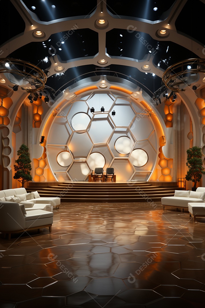 Fundo para cenário futurístico iluminado