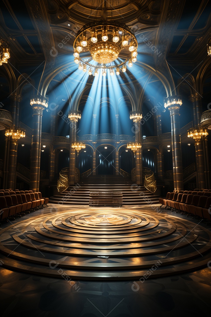 Fundo para cenário futurístico iluminado