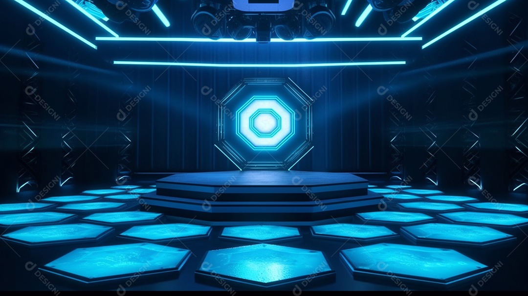 Fundo para cenário futurístico iluminado