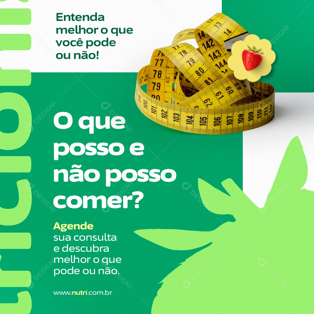 Nutritionist Consultation Schedules Social Media Editable PSD