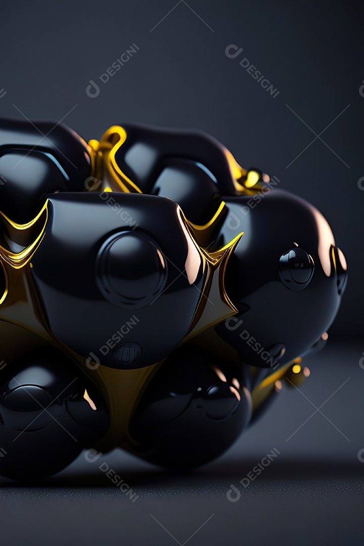 Model black symmetrical background