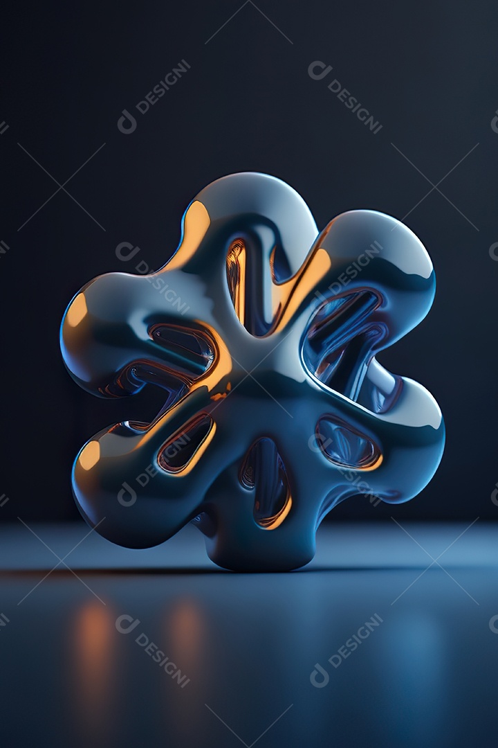 Molécula modelo colorido fundo hiperrea