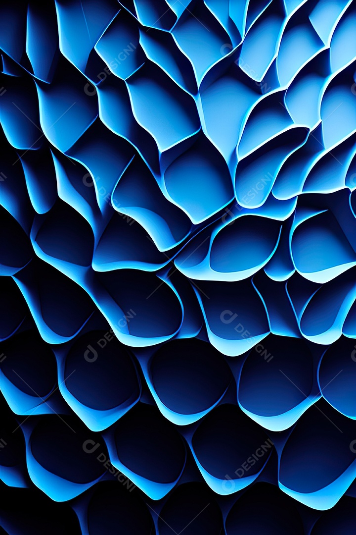 Padrão de carbono com azul