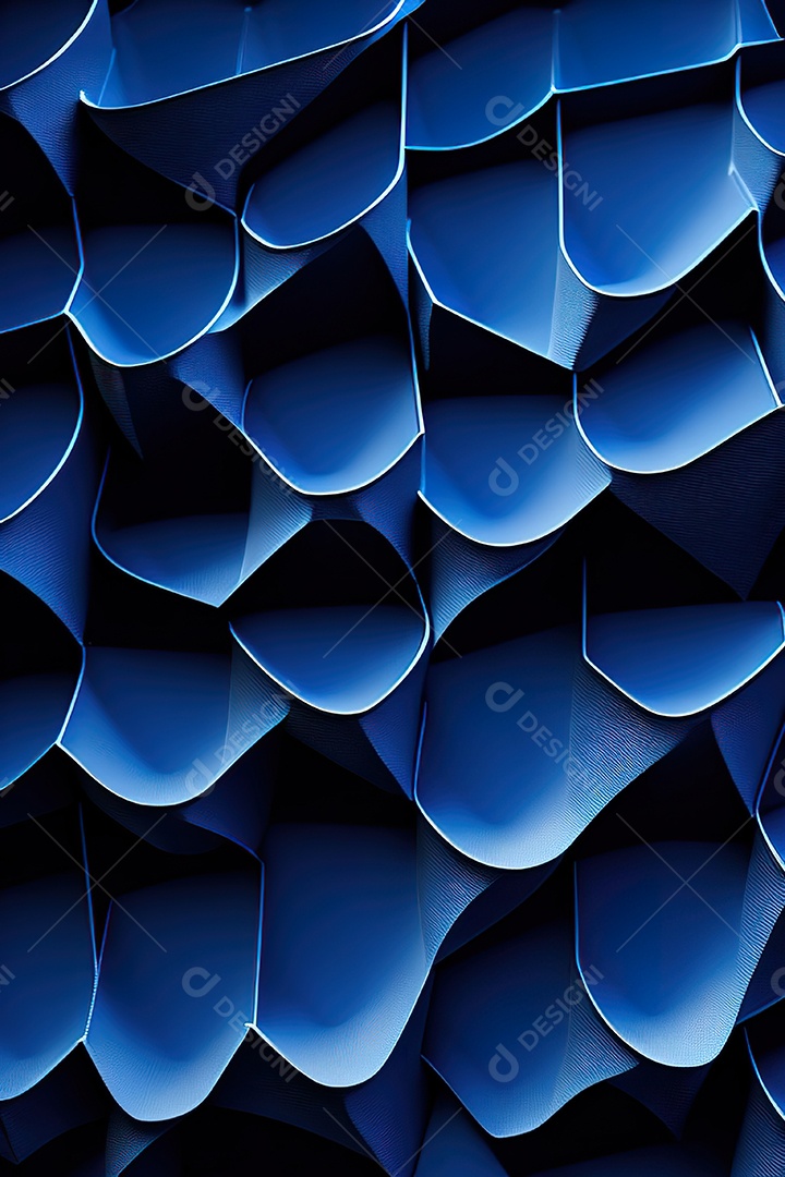 Padrão de carbono com azul