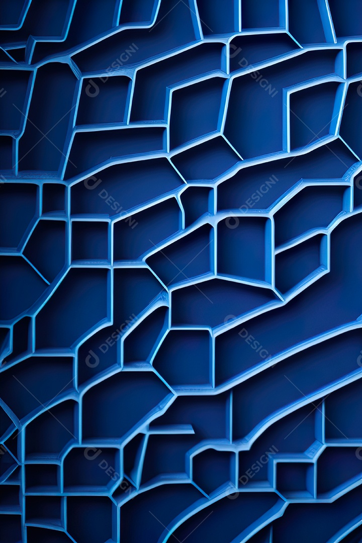 Padrão de carbono com azul