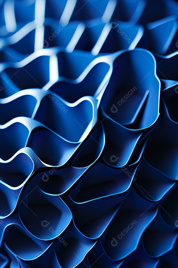 Padrão de carbono com azul