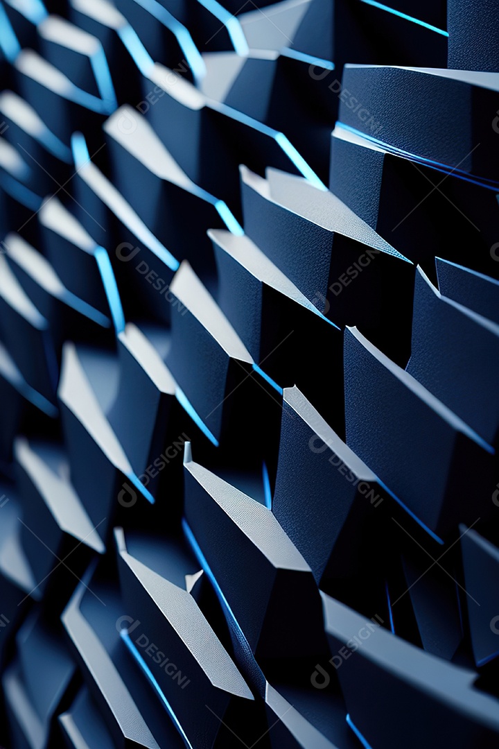 Padrão de carbono com azul