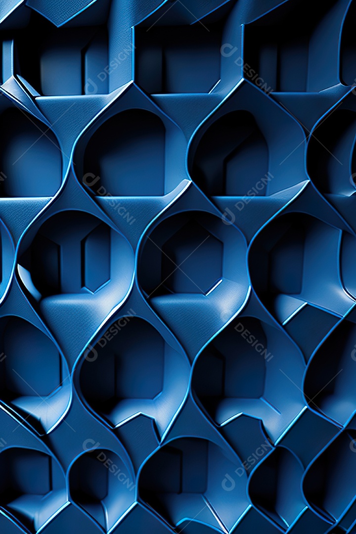 Padrão de carbono com azul