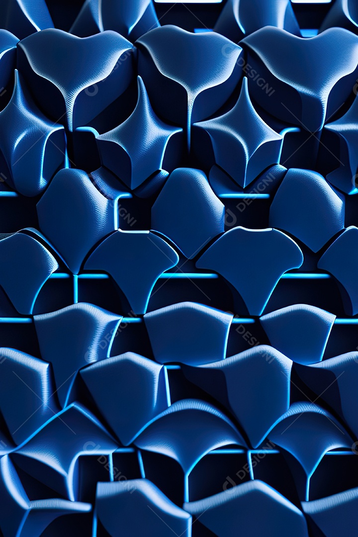 Padrão de carbono com azul