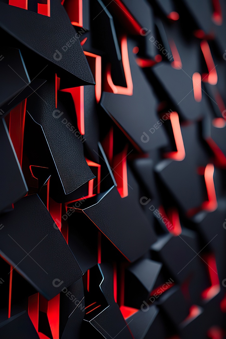 Padrão de carbono com vermelho