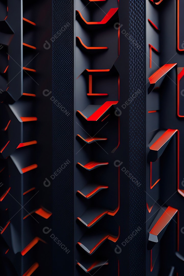 Padrão de carbono com vermelho