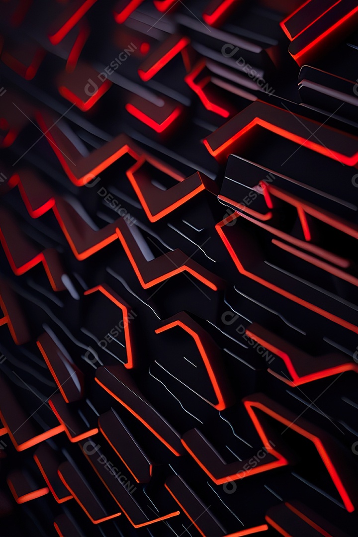 Padrão de carbono com vermelho