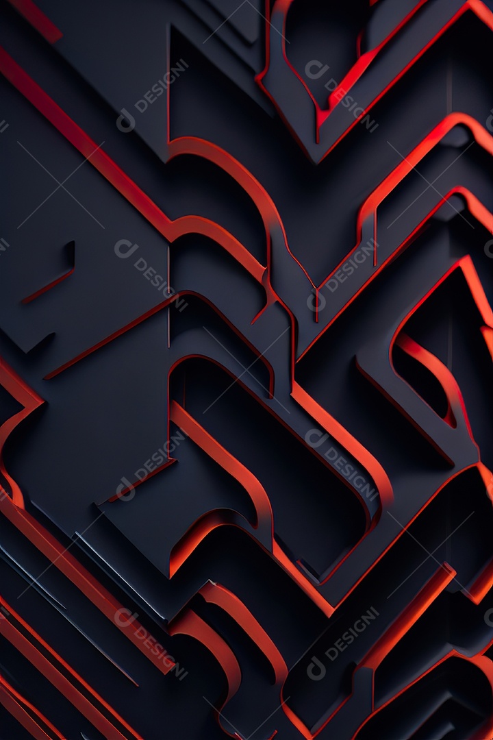 Padrão de carbono com vermelho