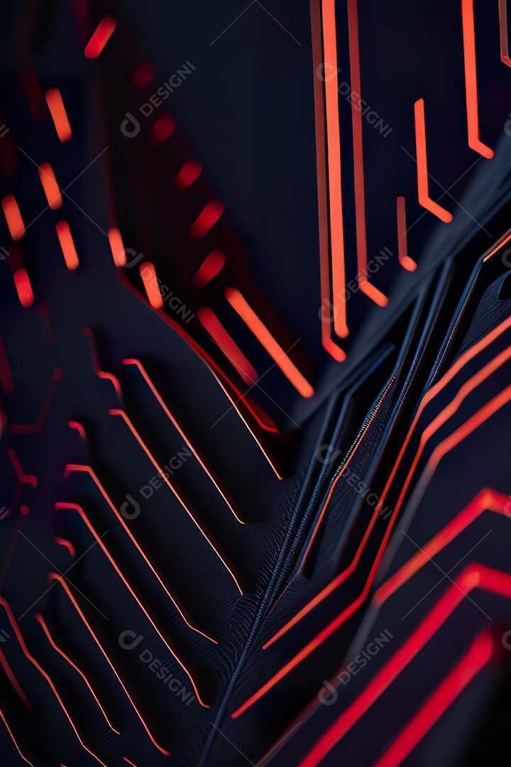 Padrão de carbono com vermelho