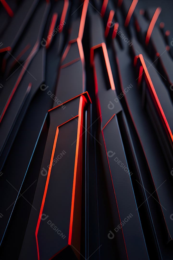 Padrão de carbono com vermelho