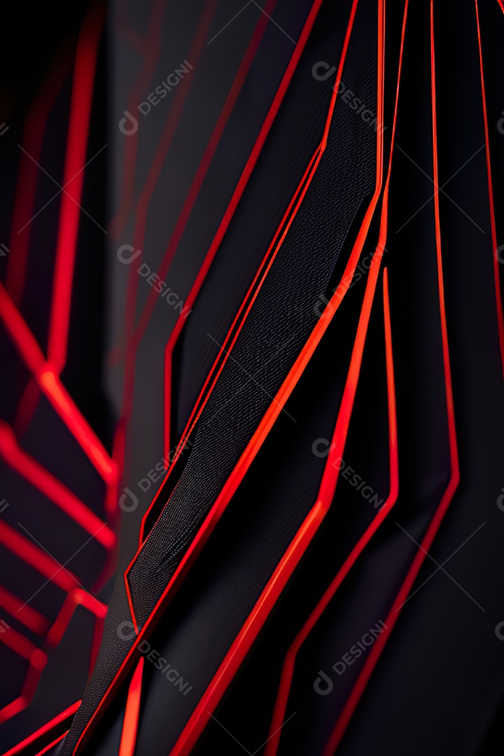 Padrão de carbono com vermelho