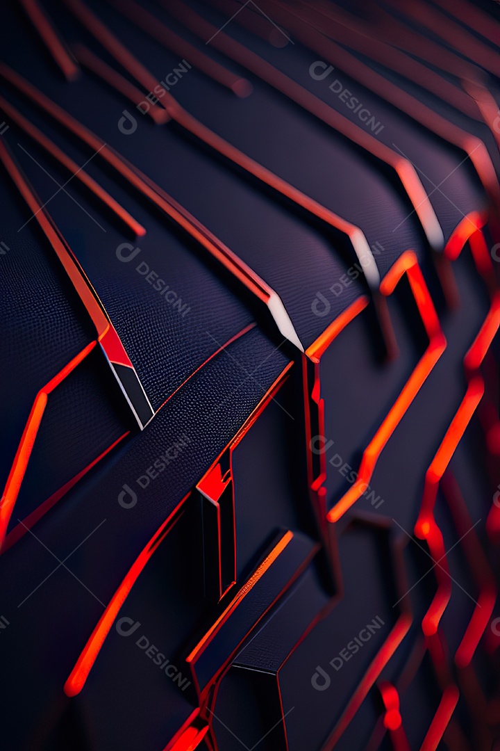 Padrão de carbono com vermelho