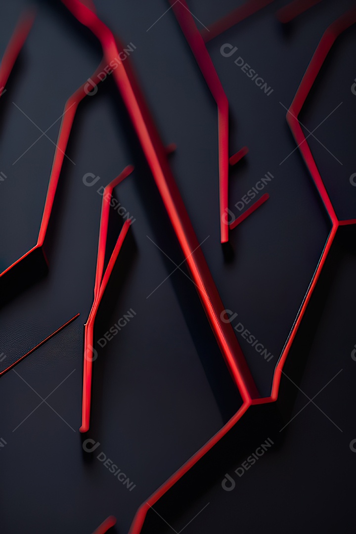 Padrão de carbono com vermelho