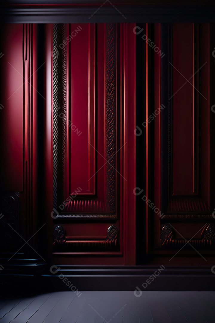 Vermelho parede fundo hiperrealismo fotorreal