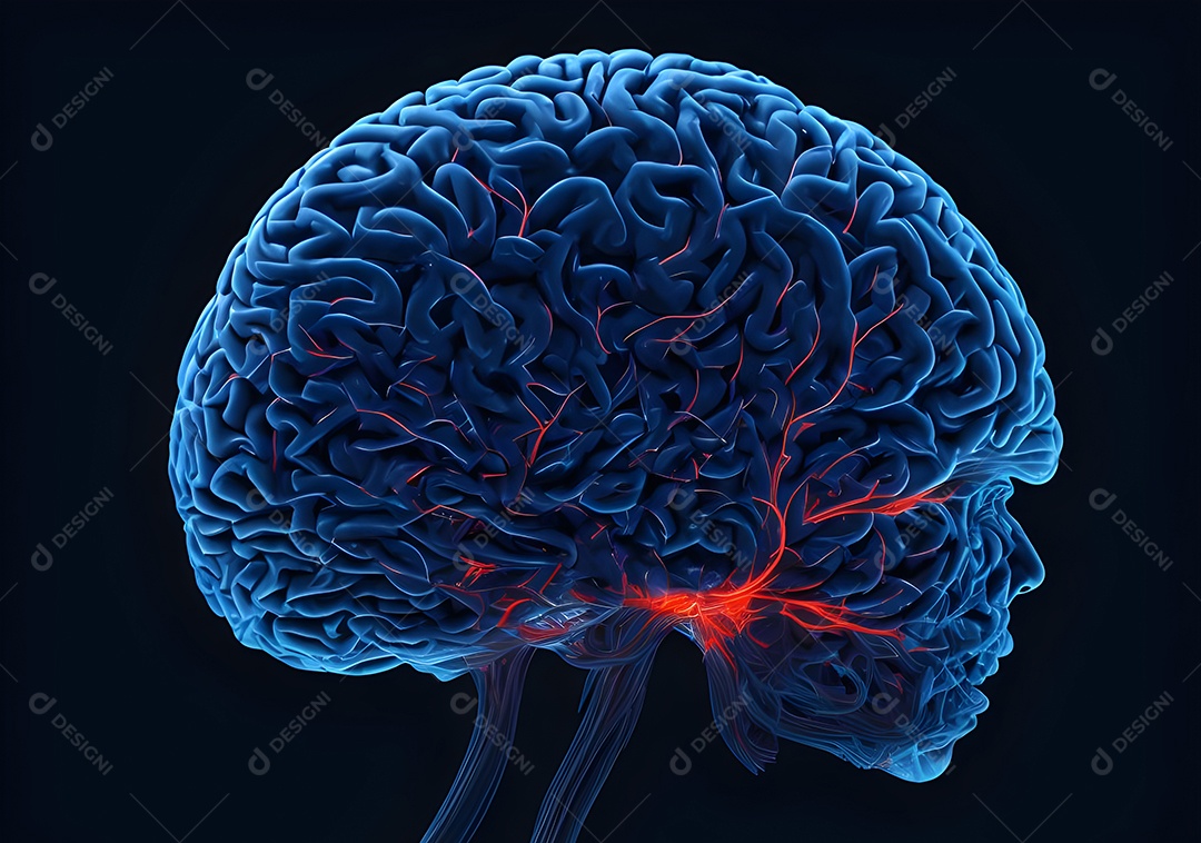 Cérebro humano na mente de ideia mental Conceito.