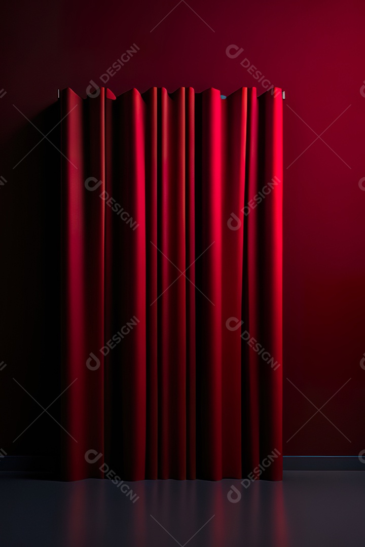 Vermelho parede fundo hiperrealismo fotorreal