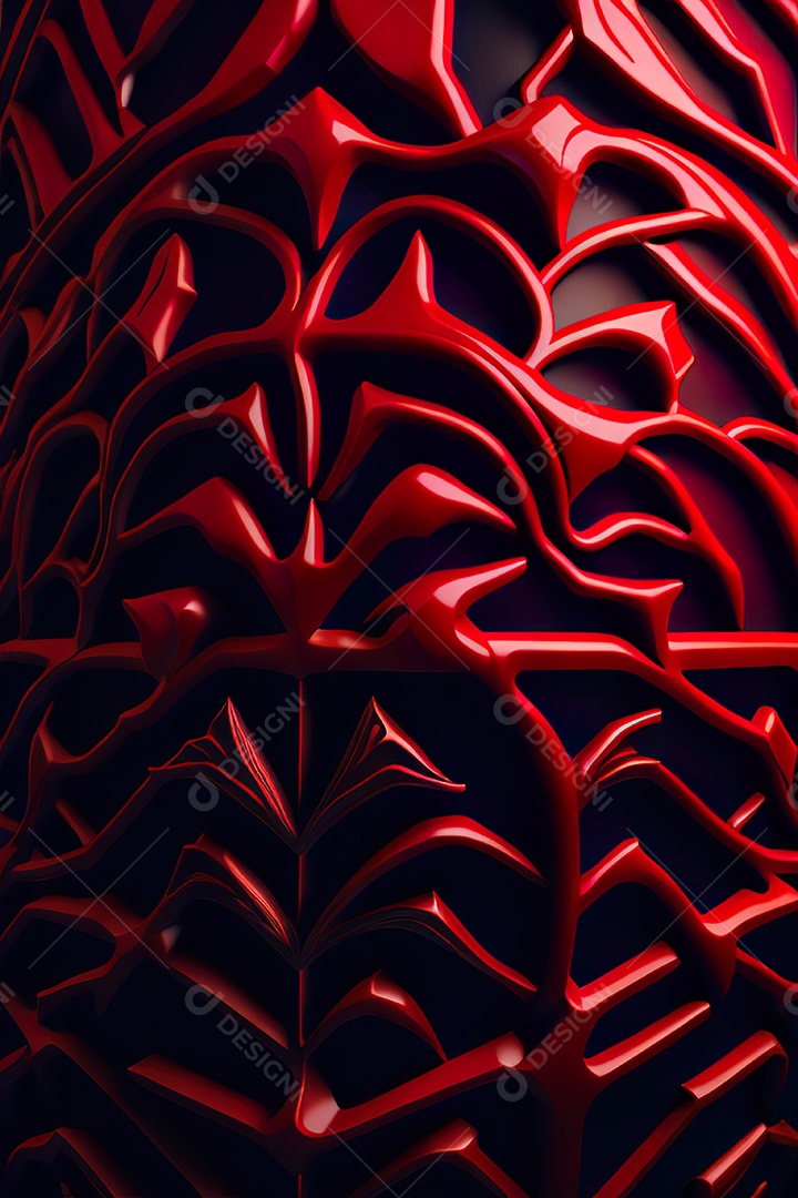 Vermelho parede fundo hiperrealismo fotorreal