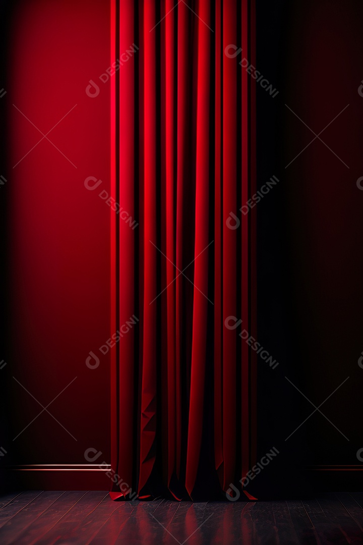 Vermelho parede fundo hiperrealismo fotorreal